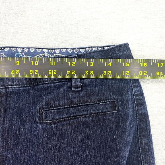 Bandolino Comfort Stretch Waistband Capri Cropped Denim Pants Jeans Women Sz 10 - Picture 11 of 11